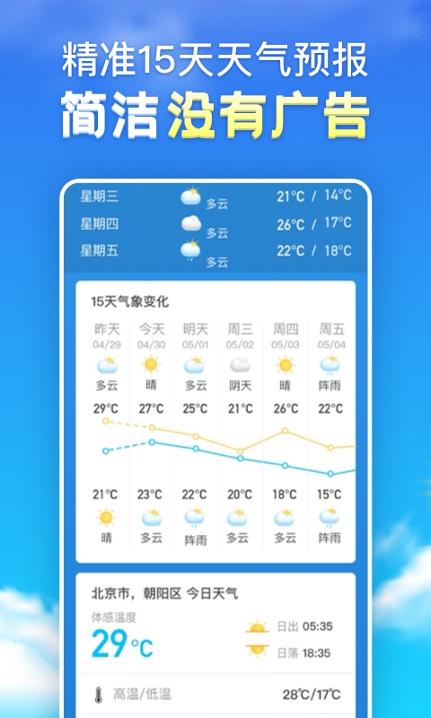 天气预报app