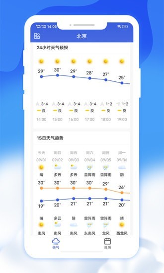 时时天气预报